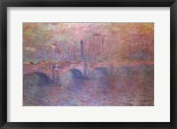 Framed Thames at Waterloo Bridge, 1903