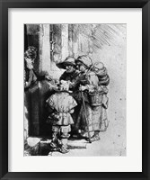 Framed Beggars on the Doorstep of a House, 1648