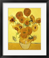 Framed Sunflowers, 1888 yellow