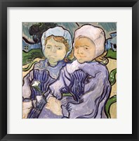 Framed Two Little Girls, 1890