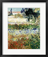 Framed Garden in Bloom, Arles, 1888