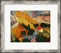 Framed Landscape with House and Ploughman, 1889
