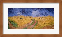 Framed Wheatfield with Crows, 1890