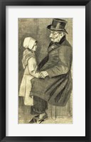 Framed Seated Man with his Daughter, 1882