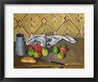Framed Fruit, Serviette and Milk Jug, c.1879-82