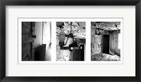 Framed Urban Renewal Triptich (Black & White)