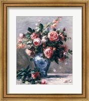 Framed Vase of Roses