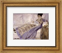 Framed Madame Monet on a Sofa, c.1874