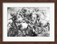 Framed Battle of Anghiari after Leonardo da Vinci