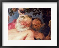 Framed Drunken Silenus Supported by Satyrs