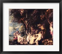 Framed Nymphs and Satyrs