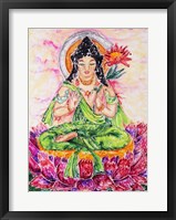 Framed Flower Buddha