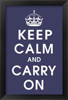 Framed Keep Calm (navy)