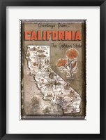 Framed Greetings from California