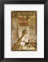 Framed Greetings from New York