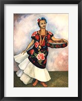 Framed Portrait of Dolores Olmedo