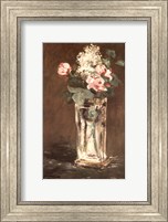 Framed Flowers in a Vase, Ca. 1882