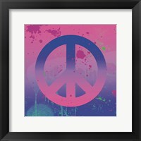 Psychedelic Peace Framed Print
