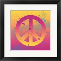 Far-out Peace Framed Print