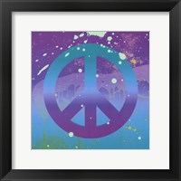 Groovy Peace Framed Print