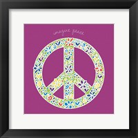 Imagine Peace Framed Print