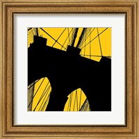 Framed Brooklyn Bridge (yellow)