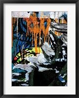 Framed Blue Orange Layers 3