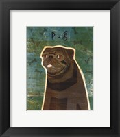 Framed Pug (black)