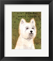 Framed West Highland White Terrier