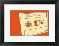 Lunastrella Mix Tape Framed Print