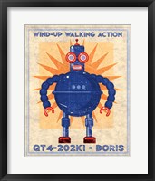 Framed Boris Box Art Robot