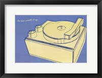 Framed Lunastrella Record Player