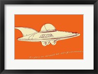 Lunastrella Flying Saucer Framed Print
