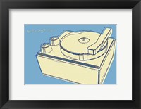 Lunastrella Record Player Framed Print