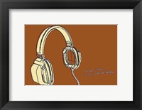 Lunastrella Headphones Framed Print