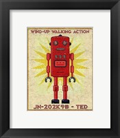 Framed Ted Box Art Robot