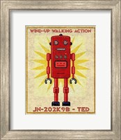 Framed Ted Box Art Robot