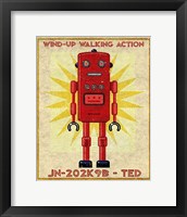 Ted Box Art Robot Framed Print
