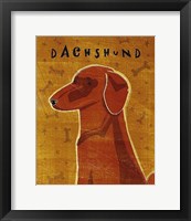 Framed Dachshund (red)