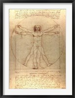 Framed Vitruvian Man