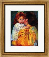 Framed Maternal Kiss 1896