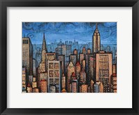 Framed Twilight Skyline