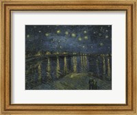 Framed Starry Night Over the Rhone