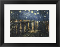 Framed Starry Night Over the Rhone