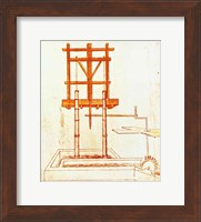 Framed Hydraulic Water Pump for a Fountain