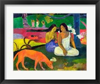 Framed Arearea (The Red Dog), 1892