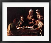 Framed Supper at Emmaus, 1606