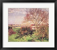 Framed Autumn morning at Eragny, 1897