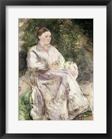 Framed Portrait of Julie Velay, Wife of the Artist, c.1874