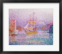 Harbour at Marseilles, c.1906 Framed Print